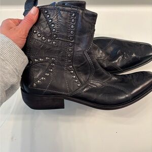 Mark Nason Rock Lives Black Boots Made in Italy size 11 NEW